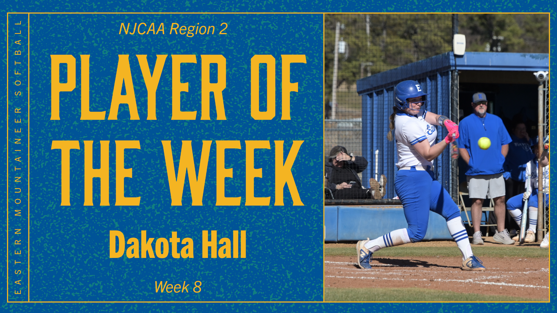 Dakota Hall Earns Second NJCAA Region 2 Player of the Week Honors