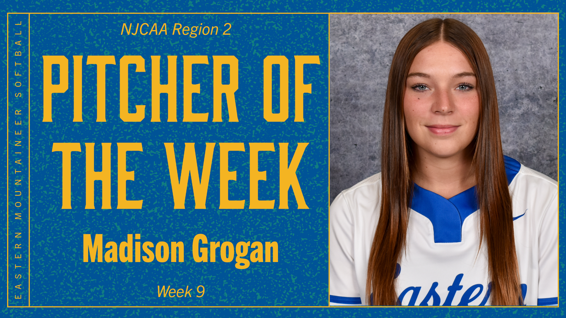 Madison Grogan Earns First NJCAA Region 2 Pitcher of the Week Honors of Season